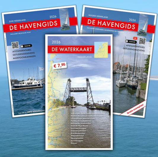 NIEUW! De Waterkaart + De Havengids Noord en Zuid 2026